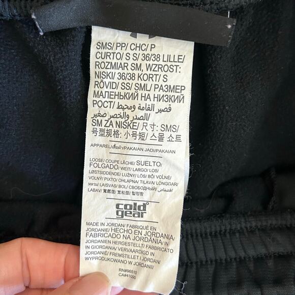 Under Armour Mens S Black ColdGear Storm Loose Fit Track Pants Warm Up Joggers - Picture 6 of 7